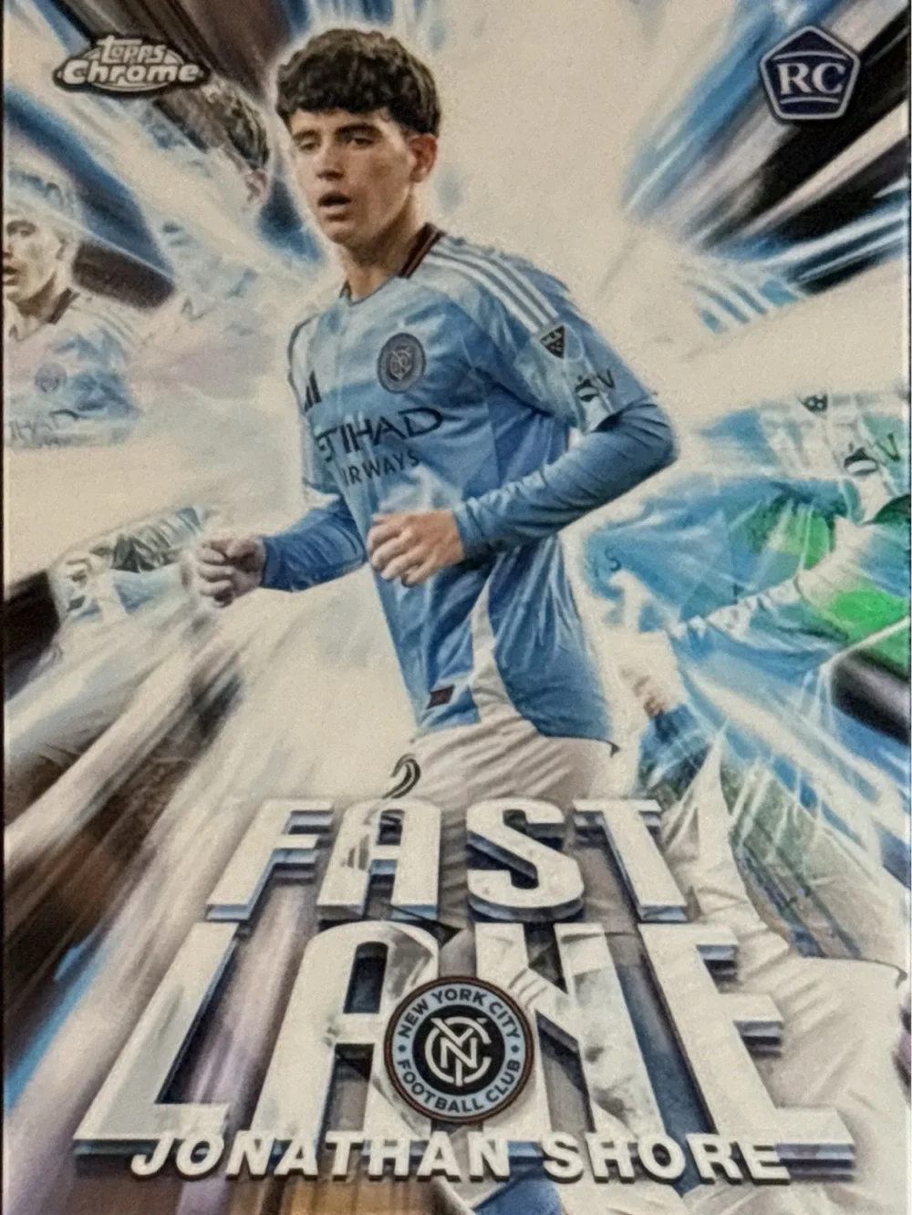 Topps Chrome Jonathan Shore Fast Line Rookie Soccer Card